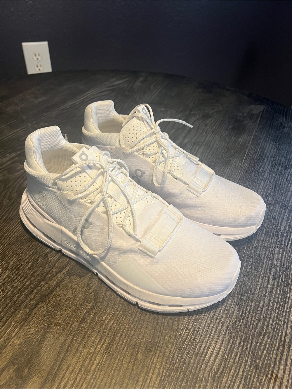 All-White Men's On Cloud Athletic Sneaker with Cushioned Sole